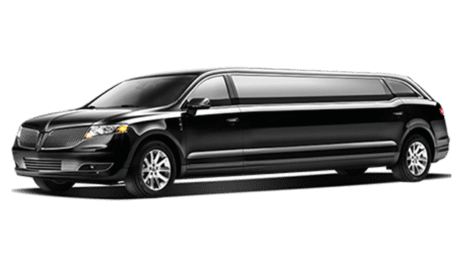 Black stretch limousine